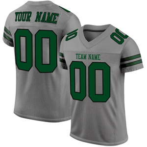 Custom Red American Football Jersey V-Neck Short Sleeve Mesh Breathable 100% Polyester Sublimated Print Front Team <b>Name</b> Number - Product Image 3
