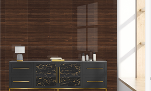 Mármol Negro Rubí Sólido Brillante, Porcelana Pulida de 8.5mm de Grosor, Baja Absorción de Agua, Resistente al Desgaste, Adhesivo Moderno, Baldosa de 600x600mm - Product Image 4