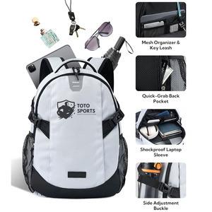 Mochila Escolar Diaria Ligera de Gran Capacidad con Diseño Elegante y Cómodo, Logotipo Personalizado, Cierre Suave, Bolsillo Lateral para Botella y Asa - Product Image 5