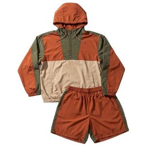 <b>Twins</b> <b>Set</b> 2Pcs Polyester Made Windbreaker Tracksuit Joggers <b>Set</b> Workout Exercise Running Baggy Zip Hoodie Wind breaker Short <b>Set</b> - Product Image 4