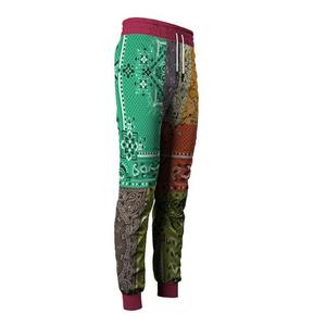 Men's Color Blocked Sublimation Sweatpants Elastic Waist Drawstring Casual <b>Joggers</b> Breathable <b>Polyester</b> Fleece Pants Autumn - Product Image 4