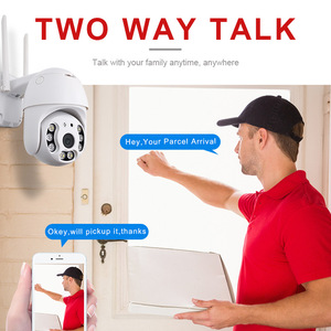 Outdoor Wi-Fi <b>Smart</b> Security <b>Camera</b> PTZ <b>Camera</b> with 360° Pan/Tilt IP66 Waterproof Two-Way Audio Real-Time Motion Tracking - Product Image 3