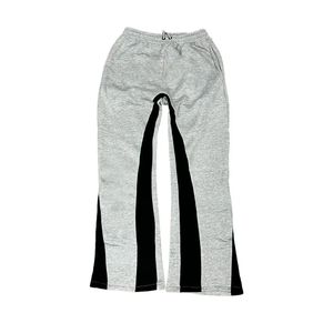 Mens Streetwear Sweatpants Loose Fit Jogger Pants Casual Cotton <b>Drawstring</b> Flare Pants Trendy Fashion Custom OEM ODM - Product Image 4