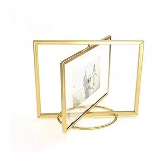 Modern Living Accent Metal Glass Photo <b>Frame</b> Decorative <b>Picture</b> Display Interior Design - Product Image 5