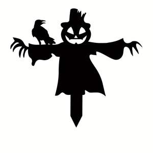 Ornements de jardin vintage en fer pour Halloween, parfaits pour une décoration effrayante et une ambiance festive avec des accents sinistres - Product Image 6