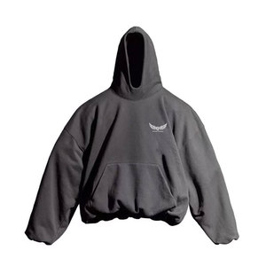 เสื้อฮู้ดดี้โอเวอร์ไซส์สไตล์ใหม่สำหรับฤดูหนาว ขนาดสั่งทำ ผ้าฝ้ายผสมขนแกะ ระบายอากาศได้ดี เป็นมิตรกับสิ่งแวดล้อม คุณภาพสูง สำหรับขายออนไลน์ - Product Image 1