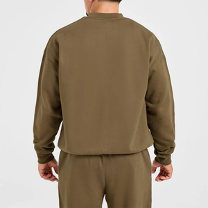 Sudaderas de Cuello Redondo para Hombre, Diseño Moderno, Logotipo Personalizado, Venta al Por Mayor, Corte Holgado, Manga Larga, Puños Acanalados, Tejido de Punto - Product Image 2