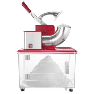 Tritaghiaccio Elettrico Commerciale 350W, Macchina per Ghiaccio Tritato 661LBS/H con 4 Lame, 2000 Giri/min, Funzione Coni di Neve in Acciaio Inossidabile - Product Image 1