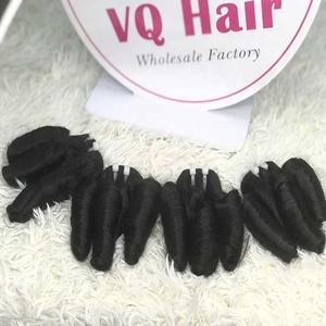 Le moins cher brut non transformé brillant Bouncy Curl Extensions de cheveux humains Couleur naturelle - Product Image 6