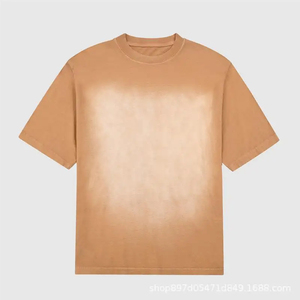 T-shirt à manches courtes pour homme, 300 g, col rond côtelé, style unisexe, surdimensionné, 100 % coton, design personnalisé - Product Image 5