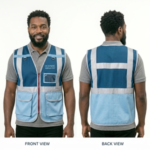Gilet de sécurité coupe-vent pour travaux de construction, moto, haute visibilité, réfléchissant, respirant, imperméable, polyester, séchage rapide, pour la route - Product Image 6