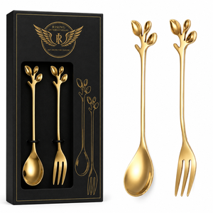 Ensemble de couteau et spatule à gâteau de luxe à motif floral, en acier inoxydable de qualité supérieure, coffret cadeau pour mariage - Product Image 3