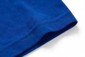 T-shirt en coton bleu royal pour homme, manches courtes, col rond, décontracté, couleur unie, jersey tricoté, coupe classique - Product Image 5