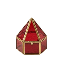 Caja de Joyería de Vidrio de Lujo en Oferta con Detalles en Oro, Paneles Transparentes, Diseño Exquisito, Contenedor de Almacenamiento Moderno, Caja de Joyería de Latón - Product Image 5