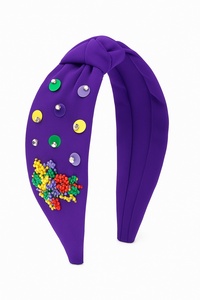 Diadema Patriótica con Nudo, Bandera Azul de EE. UU., Diadema con Cuentas, Diadema con Nudo de Pedrería para el 4 de Julio, Fuegos Artificiales, para Mujeres y Niñas 2026 - Product Image 4