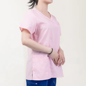 Best Selling Manufacturer Women's Pink Medical <b>Scrubs</b> <b>Top</b> Comfortable Hospital Uniform Verified Best Convenient for Women - Product Image 4