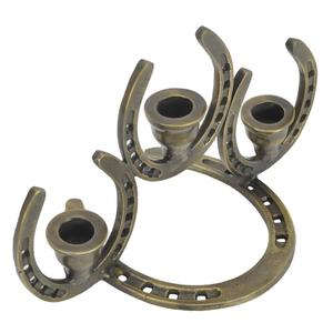 Handmade <b>Brass</b> Antique Finish Horse Shoe Candle Holder Table Accessories Anti Slip Candle Stand For <b>Candlestick</b> Hot Sell - Product Image 6