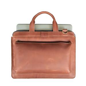 Elegante Bolso Bandolera para Portátil de 14'' en Cuero Genuino, Resistente y Portátil, con Logotipo Personalizado para Oficina y Viajes - Venta al Por Mayor OEM Nuevo 2026 - Product Image 4