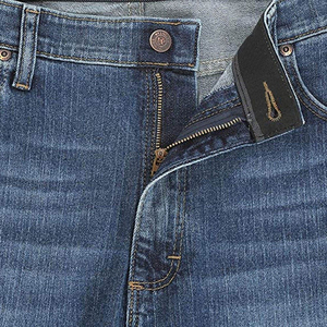 Pantalones Vaqueros Rectos Transpirables para Hombre - Pantalones de Mezclilla Ligeros y Flexibles Diseñados para Comodidad Durante Todo el Día y un Ajuste Clásico - Product Image 5