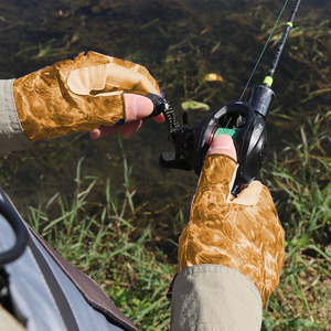 Windproof Neoprene Fishing Gloves with Hook and Loop ClosureAnti-<b>Slip</b> Lightweight Safety Gloves for Fishing and Motorcycle - Product Image 4