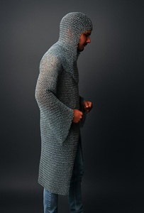 Conjunto de Armadura Medieval de Cota de Malla Completa - Camisa y Coif de Acero Suave - Disfraz de Cosplay Fatima - Product Image 3