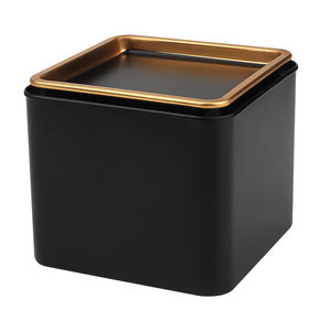 Lata de Metal Cuadrada Negra Personalizada para Alimentos, Segura para Uso Alimentario, para Envasar Té Suelto, Matcha y Especias, con Tapa - Product Image 5