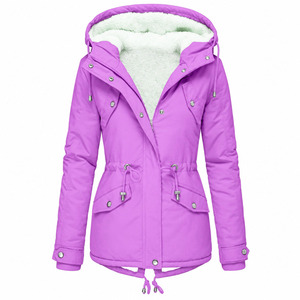 Custom Logo Winter New Puffy Women Oversize Bubble Padded <b>Puffer</b> Down Coat <b>Crop</b> Top <b>Jackets</b> with Zipper Wholesale High Quality - Product Image 5