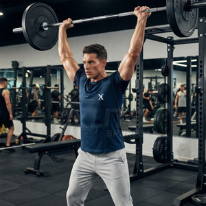 T-shirt de sport pour homme, tissu extensible, confortable, respirant, séchage rapide, écologique, pour l'entraînement, la course à pied, l'exercice quotidien - Product Image 3