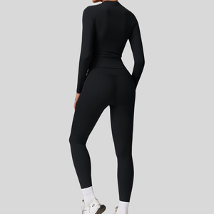 OEM Quality Yoga Set Hot Sale Breathable Slim Tight Plus Size Women Yoga suit for Gym Running Training Yoga Set For Women - Product Image 3