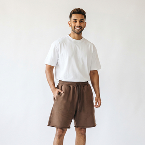 Pantalones Cortos Deportivos Holgados para Hombre, Casuales, 100% Algodón, con Cordón en la Cintura, de Secado Rápido, Transpirables, Ajuste Holgado - Product Image 1
