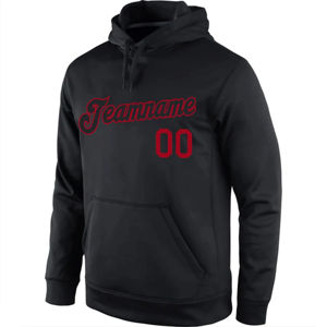 Sweat à capuche sportif personnalisé pour homme, en polyester, avec broderie et numéro, idéal pour l'entraînement athlétique – Vente en gros - Product Image 3