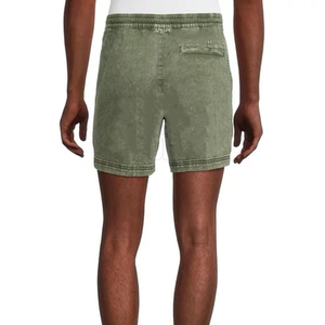 Shorts délavés à l'acide pour homme, tendance et de bonne qualité, avec logo personnalisé – Nouveauté promotionnelle - Product Image 2