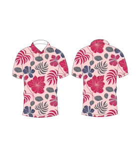 Camisa Polo con Estampado Floral Tropical para Hombre, Sublimación Personalizada, Manga Corta, Verano, Casual, Transpirable, Ligera, para Golf - Product Image 6