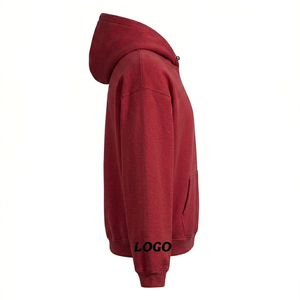 Premium High Quality Men's Customized Pullover Hoodies 100% Cotton Fabrics Slim Fit Heavyweight Plain Men's Pullover Hoodies - Product Image 3