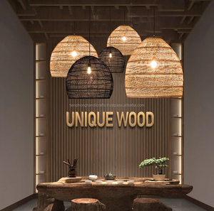 <span class=keywords><strong>Paralume</strong></span> in Rattan in stile mediterraneo di grandi dimensioni 50x50 <span class=keywords><strong>cm</strong></span> | - Product Image 6