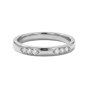9K 10K 14K 18K Solid <b>Gold</b> Wedding Band <b>Ring</b> Minimalist Flush <b>Set</b> Diamond <b>Ring</b> Stackable Anniversary Band Round Lab Grown Diamond - Product Image 3