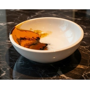 Tazón de Resina de Alta Calidad para Ensaladas, Tazón de Frutas de Resina Vertida a Mano Personalizado, Vajilla de Resina para Mesa de Comedor, Tazón para Servir - Product Image 6
