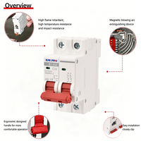 Disjoncteur miniature EPEPRO industriel en cuivre, conception modulaire, fonction d'isolation flexible, fonctionnement facile, MCB 20A 500V DC haute sensibilité