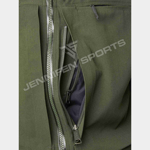 Veste d'hiver classique respirante pour homme, vêtements de chasse sur mesure, toile verte 100% coton, tissu épais, plusieurs poches, capuche - Product Image 5