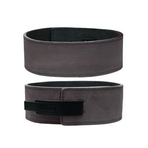 Cinturón de levantamiento de pesas de cuero negro liso profesional de 13 mm de grosor para levantamiento pesado, cinturón de gimnasio con hebilla de palanca de acero - Product Image 4