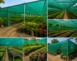 ตาข่ายบังแดดสำหรับการเกษตร HDPE ป้องกันรังสียูวี  แบบถัก รูปทรงสี่เหลี่ยมผืนผ้า สำหรับโรงเรือน สวน และลานบ้าน - Product Image 2