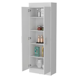 Armadio Dispensa da Cucina Bianco a 5 Ripiani - Product Image 5