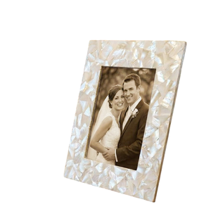 Luxury Mother of Pearl Inlay <b>Photo</b> <b>Frame</b> Indian Handmade <b>Black</b> Wooden MOP Picture <b>Frame</b> For Premium Tabletop Decor & Wholesale - Product Image 5