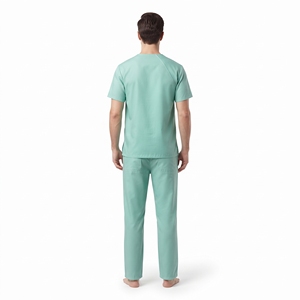 Blusa Médica Profesional para Hombre, Cuello en V, Uniforme de Enfermero, Uniforme de Hospital, Múltiples Bolsillos, Cuello Superpuesto, Ropa de Trabajo - Product Image 2