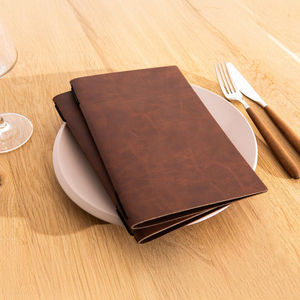 Porte-menu en cuir personnalisé, livre de menu de restaurant, liste de vins d'hôtel, fabrication directe ALM-0054B - Product Image 3