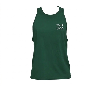 Mens Sleeveless Muscle Tank Top 100% Polyester Breathable Fitness Running Gym Workout <b>Stringer</b> <b>Vest</b> Sports Undershirt Custom OEM - Product Image 5