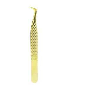 Pinzas de Precisión para Pestañas de Acero Inoxidable con Punta Lisa de 10 mm, Herramientas Profesionales para Aplicación de Pestañas de Volumen, Ryzer Studio - Product Image 4