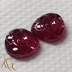 Camafeo tallado en cristal de rubí natural, gema suelta de color rojo, para fabricación de joyas, proveedores mayoristas, mejor precio - Product Image 3