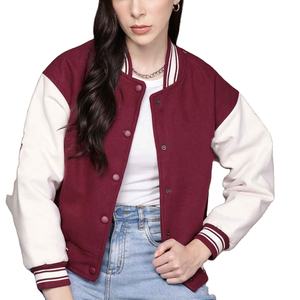 Veste courte en laine mélangée pour femme avec intérieur doux, imperméable et respirante pour la mode décontractée de rue et le port quotidien - Product Image 1