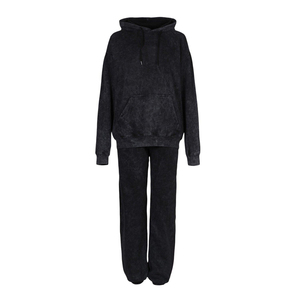 Nuevo Diseño Personalizado, Sudadera con Capucha Extra Grande, Ropa Urbana al por Mayor, Traje Deportivo con Lavado Ácido para Mujer, Talla Grande, Traje Deportivo Completo - Product Image 2